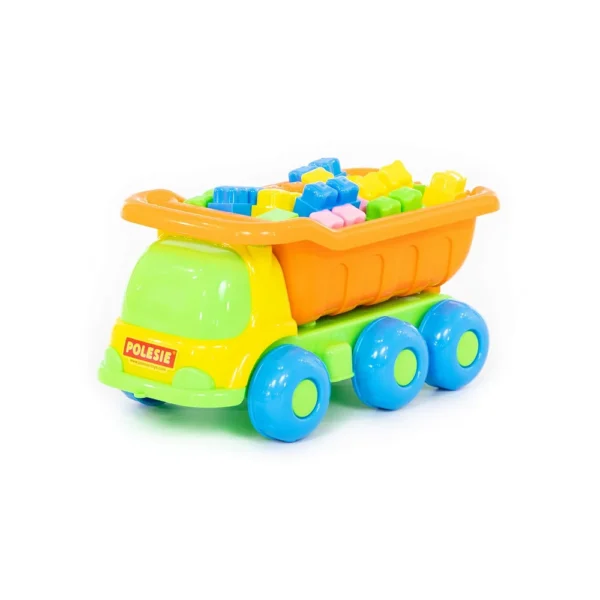 Camion basculant cu set de construcție – 35 piese, Polesie (4342)