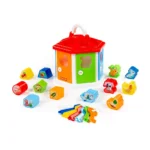 Căsuță educativă cu sorter de forme, chei și animale, Polesie (6011)