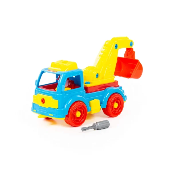 Constructor camion excavator – 34 piese, Polesie (84835)