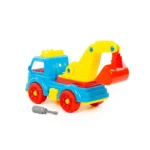 Constructor camion excavator – 34 piese, Polesie (84835) - imagine 3