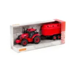 Tractor cu inerție Belarus cu remorcă pentru animale, Polesie (91499) - imagine 4