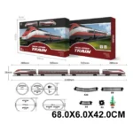 Cale ferata cu tren pe baterii,cu sunte si lumini (63459)