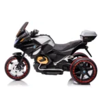 Motocicleta pe acumulator pentru copii (RT1698 / 1 alba) - imagine 4