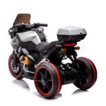 Motocicleta pe acumulator pentru copii (RT1698 / 1 alba) - imagine 3