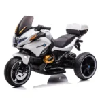 Motocicleta pe acumulator pentru copii (RT1698 / 1 alba) - imagine 2