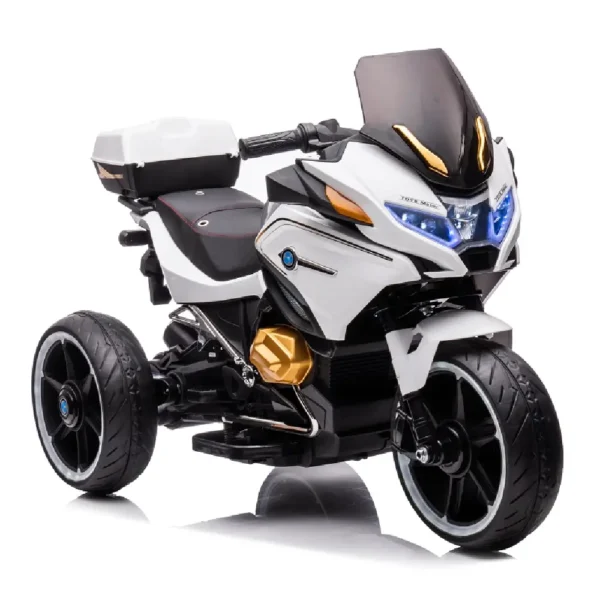 Motocicleta pe acumulator pentru copii (RT1698 / 1 alba)