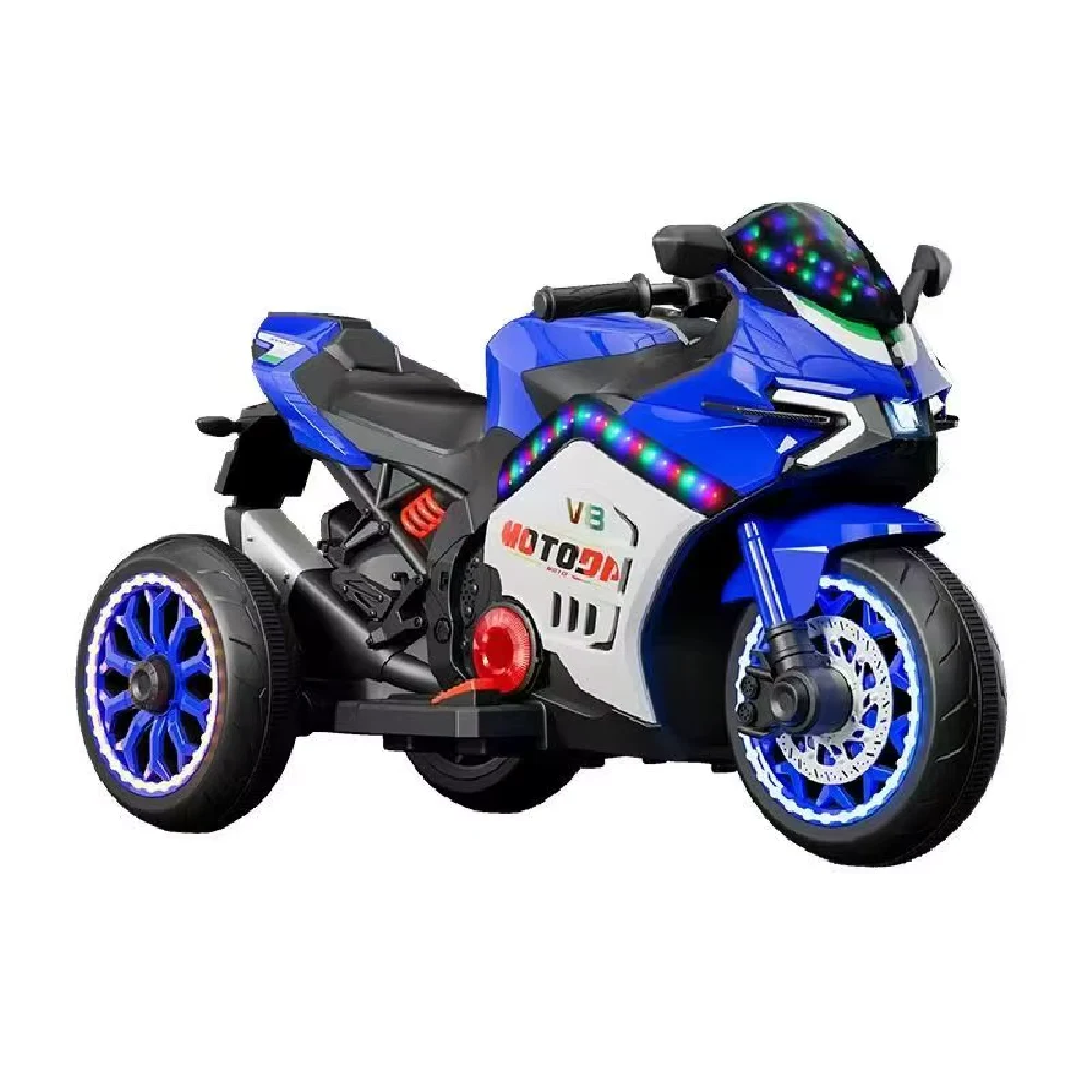 Новый проект (3) Motocicleta pe acumulator albastra pentru copii (JMBD583) (64774) - imagine 1