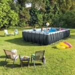 Piscină cu cadru metalic Ultra XTR Frame dreptunghiulară 732×366×132 cm, 31805 L, filtru nisip 7900 l/h, set complet, Intex (26364) - imagine 2