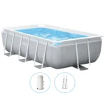 Piscină cu cadru metalic Prism Frame 300×175×80 cm, 3539 L, cu pompă 2006 L/h și scară, Intex (26784)