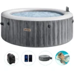 Spa gonflabil cu hidromasaj Greywood Deluxe, 216Ч71 cm, 1098 L, 6 persoane, Intex (28442)