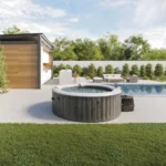 Spa gonflabil cu hidromasaj Greywood Deluxe, 216Ч71 cm, 1098 L, 6 persoane, Intex (28442) - imagine 4