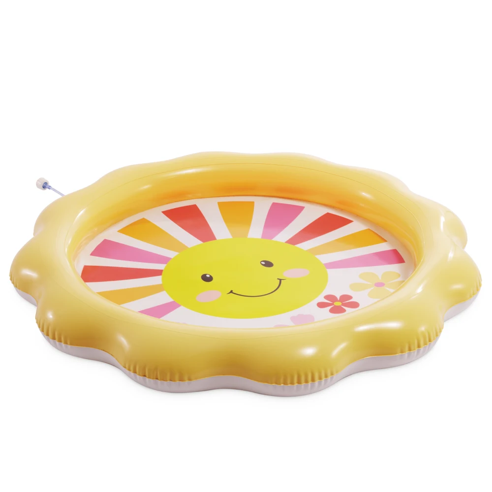 56126(2) Piscină gonflabilă pentru copii cu jet de apă Sunny Days, 104×13 cm, 59 L, 2+ ani, Intex (56126) - imagine 1