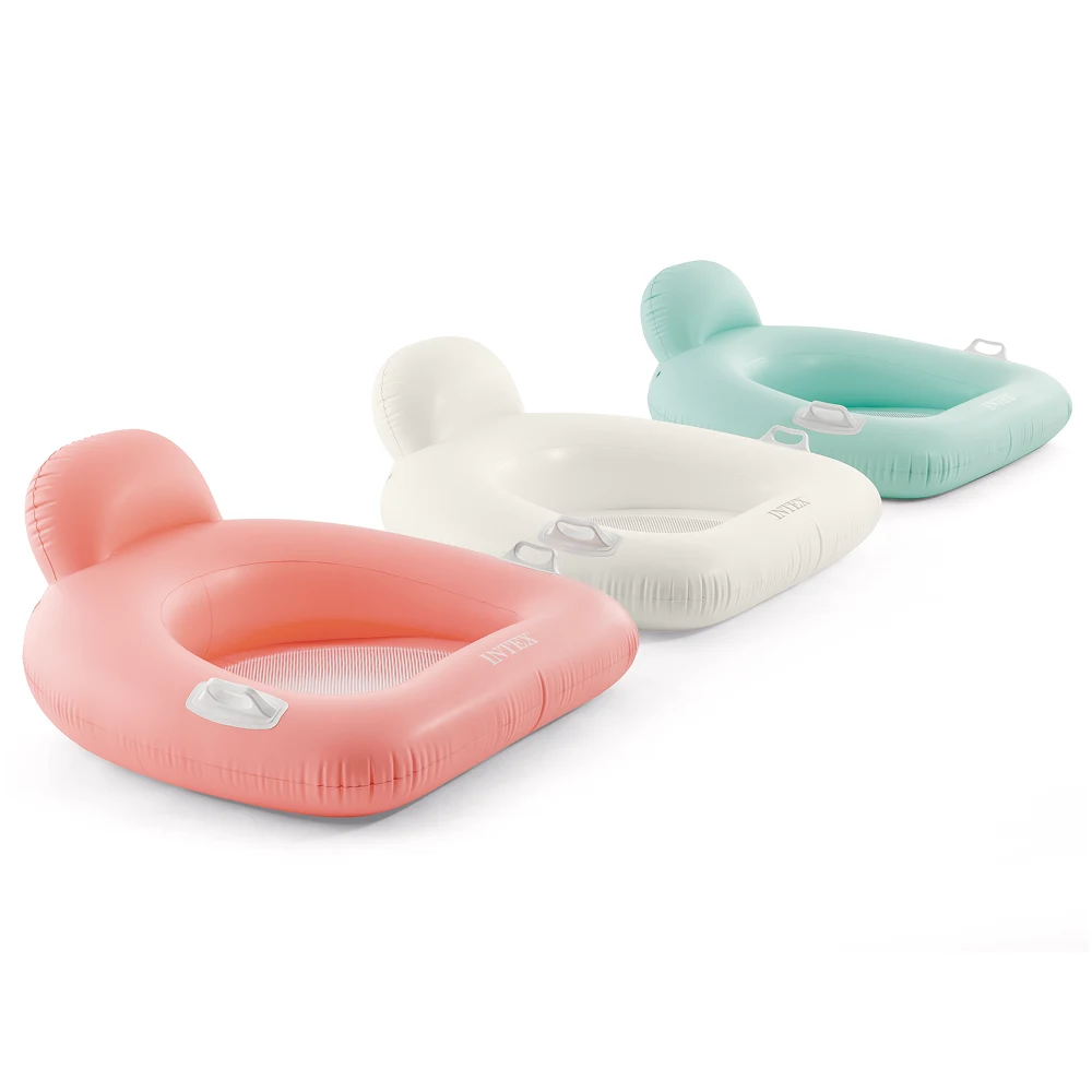 56801(2) Fotoliu gonflabil pentru apă cu spătar și mânere, 114×107 cm, max. 100 kg, Intex (56801) - imagine 1