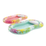 Saltea gonflabilă tip șezlong, cu pernă, Tropical Oasis, 206×122 cm, max. 100 kg, Intex (57803)