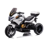 Motocicleta pe acumulator pentru copii (RT1698 / 1 alb) - imagine 3