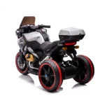 Motocicleta pe acumulator pentru copii (RT1698 / 1 alb) - imagine 4