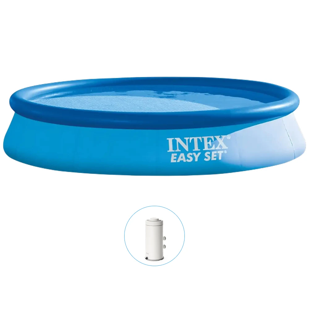 28142(1) Piscină gonflabilă Easy Set 396×84 cm, 7290 L, cu pompă de filtrare 2006 L/h, Intex (28142) - imagine 1