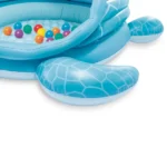 Piscină gonflabilă pentru copii Broască țestoasă cu acoperiș, 218×206×97 cm, 119 L, 2+ ani, Intex (48677) - imagine 5