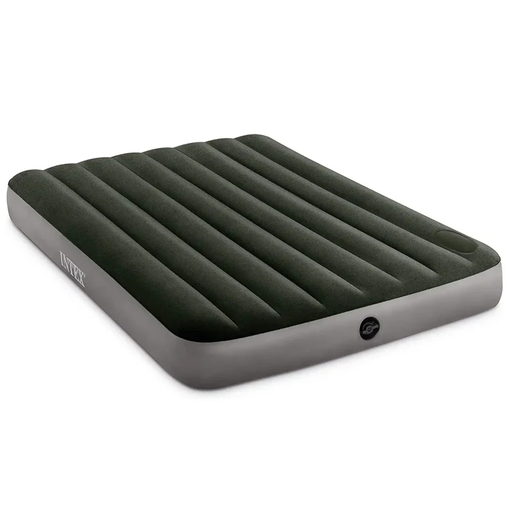 64762(1) Saltea gonflabilă Full Downy cu pompă de picior încorporată, 137×191×25 cm, max. 272 kg, Intex (64762) - imagine 1