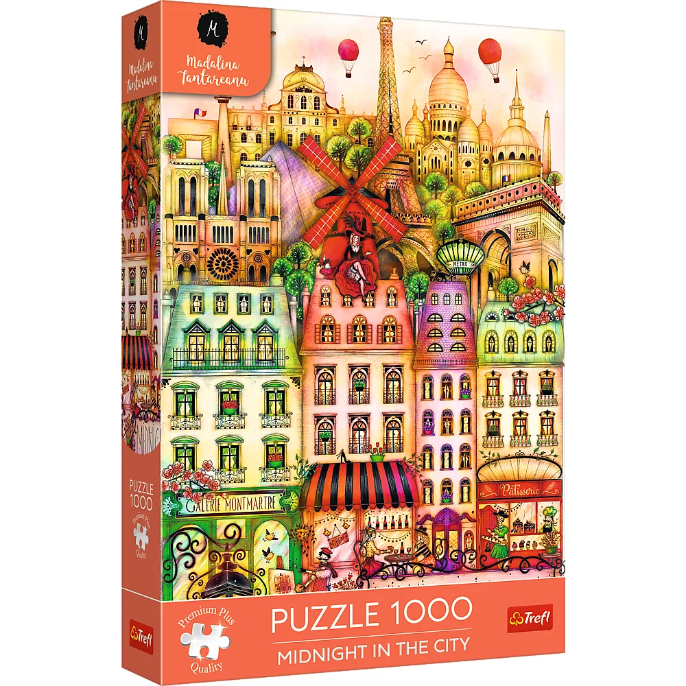 Новый проект (12) Miezul nopții la Paris, 1000 elemente Premium Plus (12073) - imagine 1