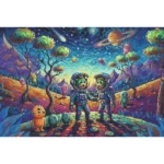 Fantezii cosmice, 100 de elemente Inspirat de artă (16562) - imagine 2