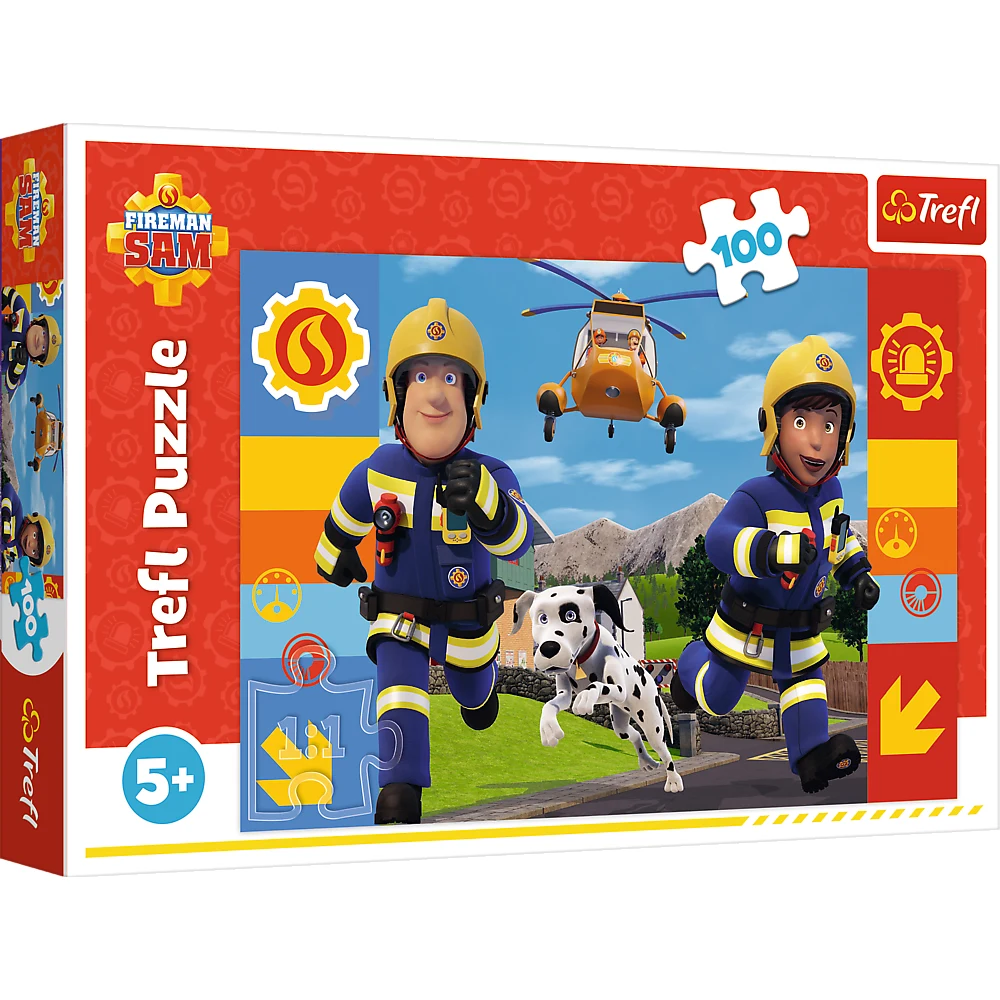 Новый проект (50) Pompierul Sam, mereu de ajutor, 100 elemente (16518) - imagine 1