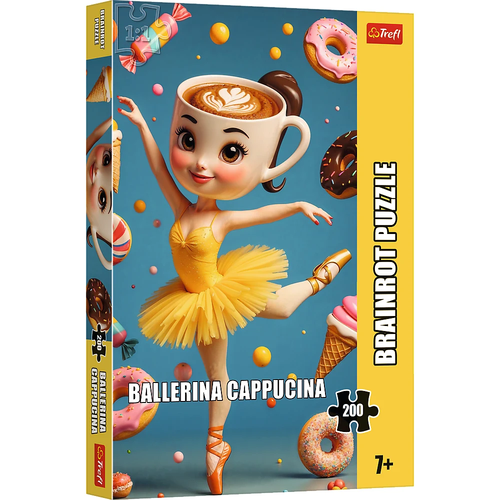 Новый проект (7) BrainRots Balerina Cappuccina, 200 elemente (13362) - imagine 1