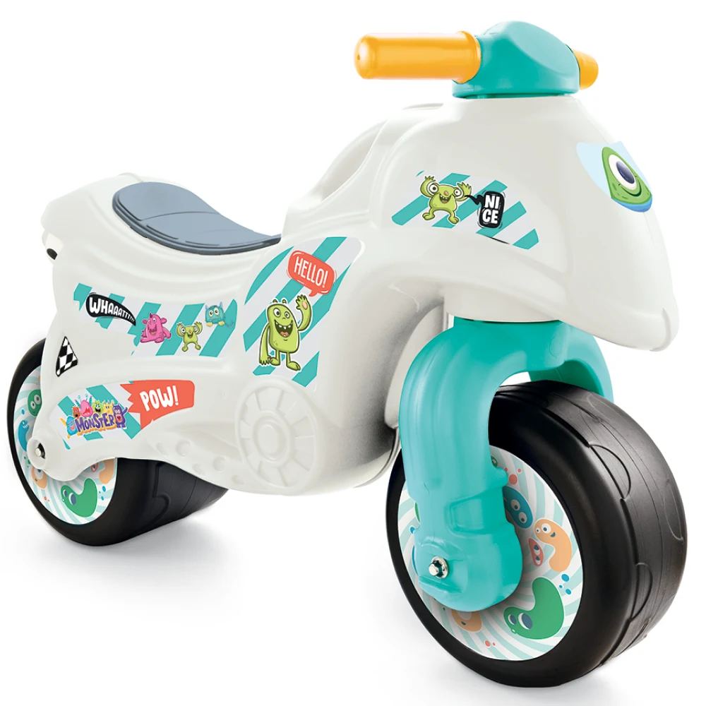 2626(1) Tolocar motocicletă pentru copii albă, Dolu (2626) - imagine 1