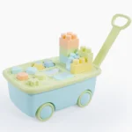 Cărucior cu piese de construcție și sorter de forme, Dolu (5209)