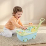 Cărucior cu piese de construcție și sorter de forme, Dolu (5209) - imagine 2