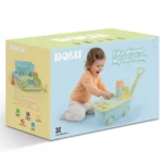 Cărucior cu piese de construcție și sorter de forme, Dolu (5209) - imagine 3