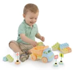 Camion pentru copii cu piese de construcție, 40 piese, Dolu (5219) - imagine 2