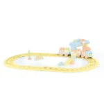 Tren pentru copii cu piese de construcție și șină, 58 piese, Dol (5221)