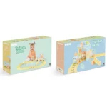 Tren pentru copii cu piese de construcție și șină, 58 piese, Dol (5221) - imagine 3