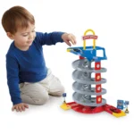 Set traseu pentru mașinuțe cu rampă spirală, Dolu (5227) - imagine 2