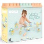 Set de joacă pentru copii cu piese de construcție, 50 piese, Dolu (5235) - imagine 3