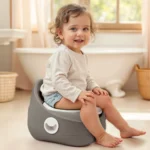 Oliță pentru copii cu capac, gri, Dolu (7589) - imagine 2