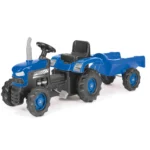 Tractor cu pedale și remorcă albastru, Dolu (8253)