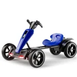 Kart electric pentru copii cu telecomandă, albastru - imagine 2