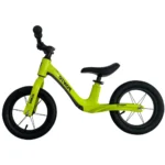 Bicicletă fără pedale pentru copii, 12' cu lumini LED, verde (97163) - imagine 2