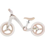 Bicicletă fără pedale pentru copii, 12' pliabilă, cu lumini LED, albă (817369)