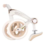 Bicicletă fără pedale pentru copii, 12' pliabilă, cu lumini LED, albă (817369) - imagine 2