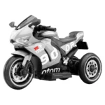 Motocicletă electrică pentru copii cu telecomandă, gri