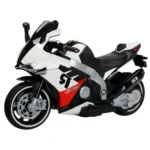 Motocicletă electrică pentru copii, albă