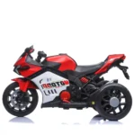 Motocicletă electrică pentru copii cu parbriz iluminat LED, roșie - imagine 2