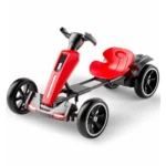 Kart electric pentru copii cu telecomandă, roșu