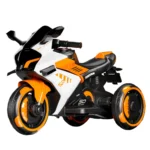 Motocicletă electrică pentru copii cu telecomandă, portocalie