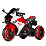 Motocicletă electrică pentru copii cu telecomandă, roșie