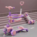 Trotineta roz pentru copii (6447) (91238) - imagine 2