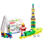 Set de construcție 252 piese cu cutie de depozitare, Doloni (013999/03)